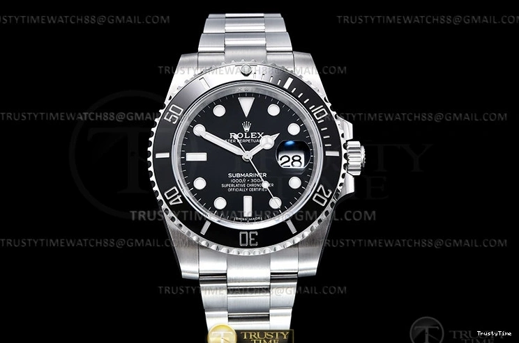 0824 ROLSUB0424A – Submariner 116610LN 904L SS SS Blk KING VS Affordable 1049